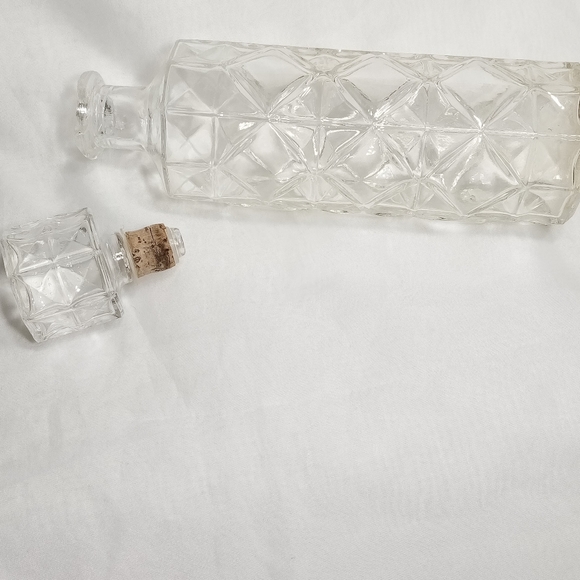 Anchor Hocking Diamond Quilted Liquor Decanter &Stopper Barware. - Picture 4 of 13